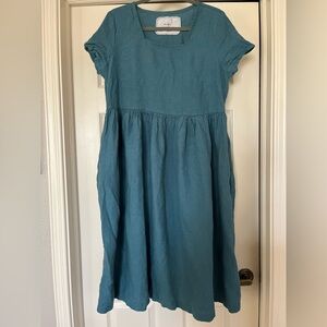Not Perfect Linen Odesa in Dark Turquoise